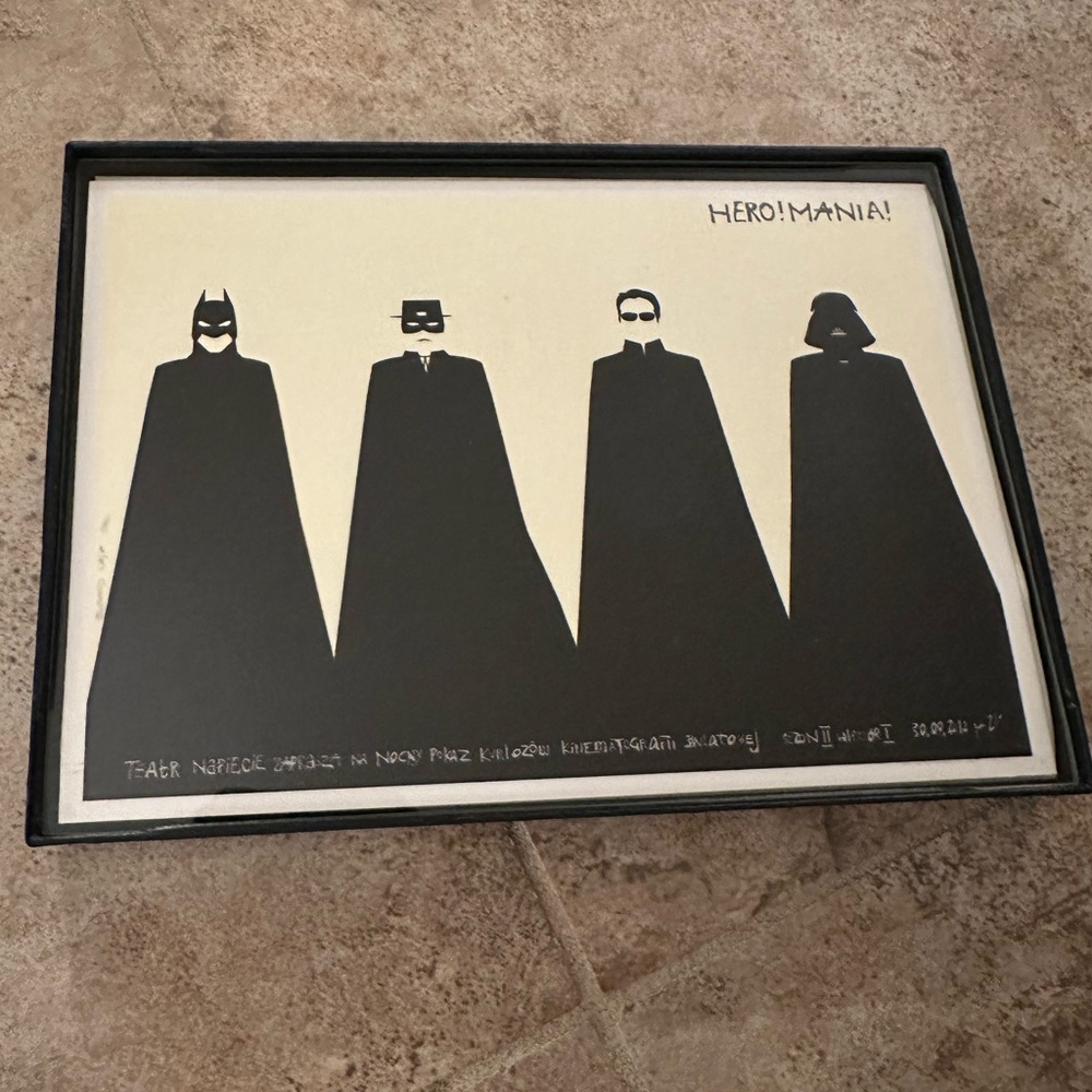 ⚡️🎬 Cloaked Movie Character Polish Art Print